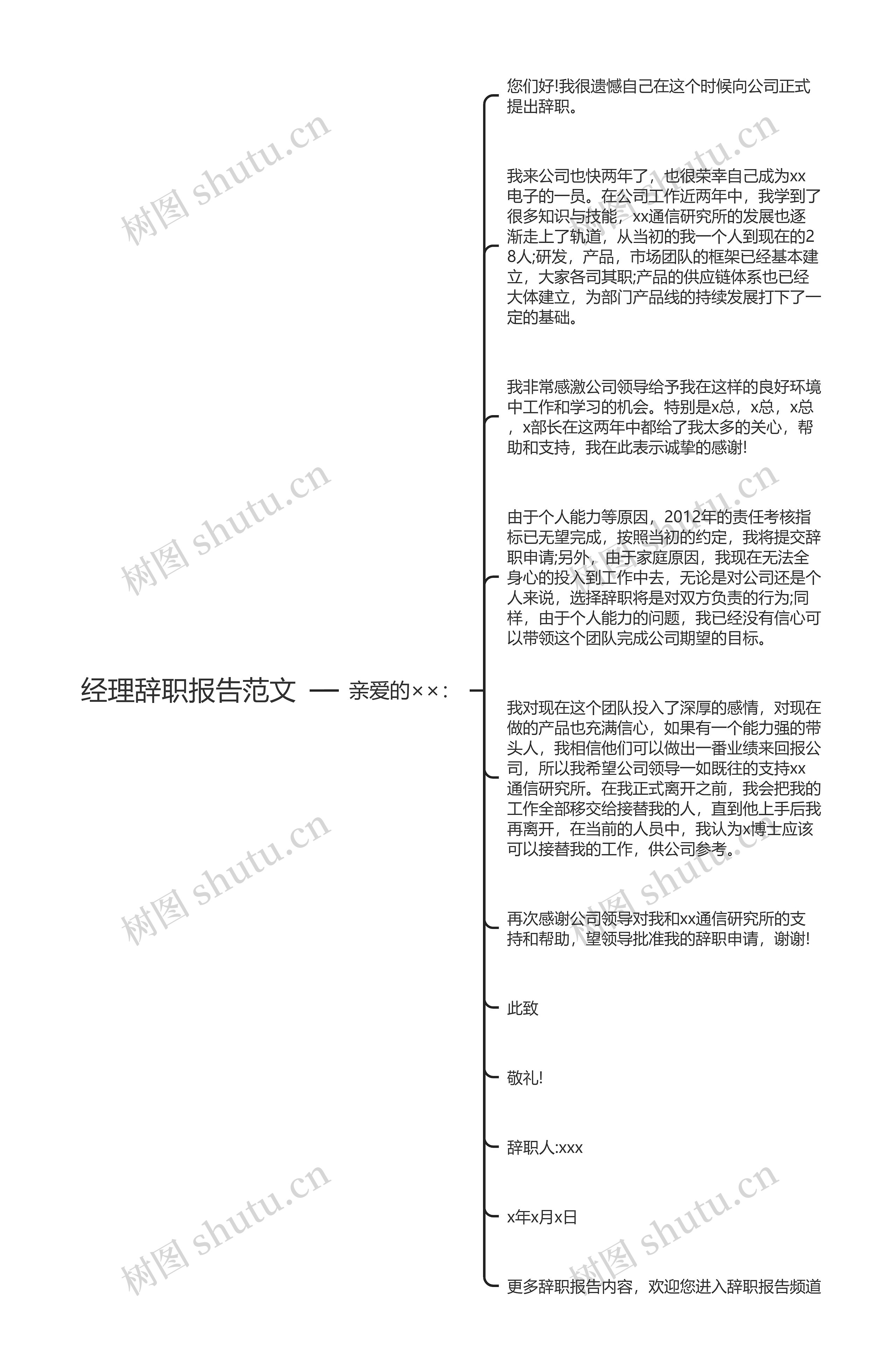 经理辞职报告范文