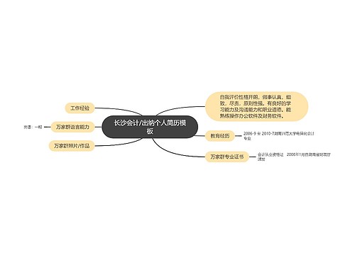 长沙会计/出纳个人简历模板