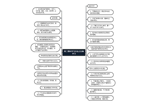 高二理科学习方法之生物学习