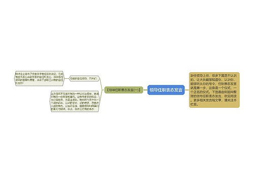 领导任职表态发言