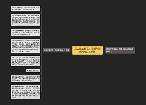 高二政治教案：物质与运动的辩证关系(5)