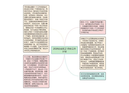 2020企业员工1月份工作计划