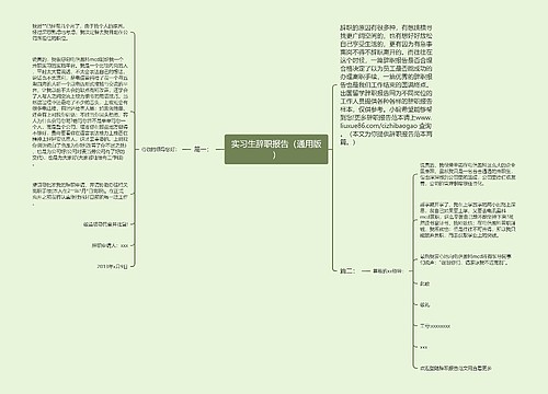 实习生辞职报告（通用版）