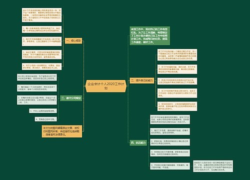 企业会计个人2020工作计划