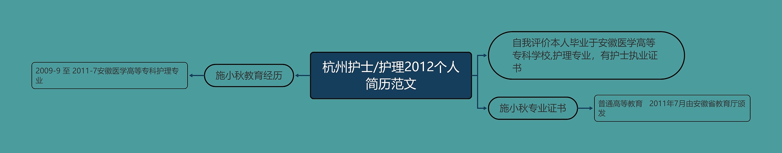 杭州护士/护理2012个人简历范文