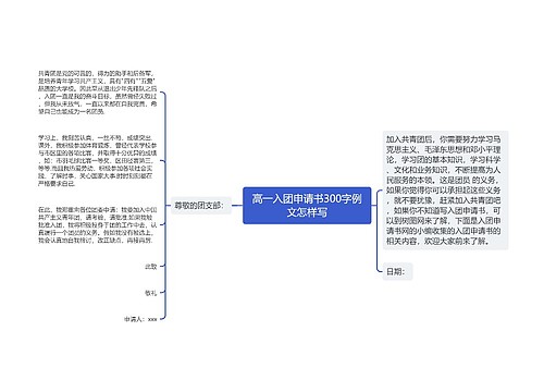 高一入团申请书300字例文怎样写