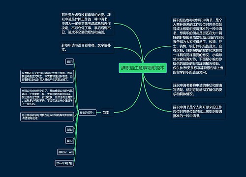 辞职信注意事项附范本