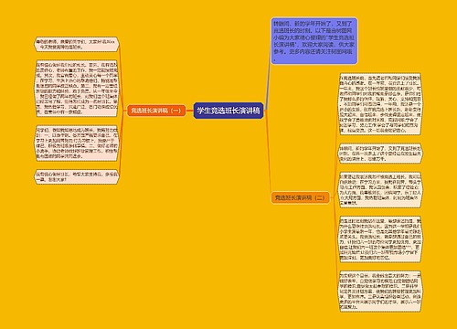 学生竞选班长演讲稿