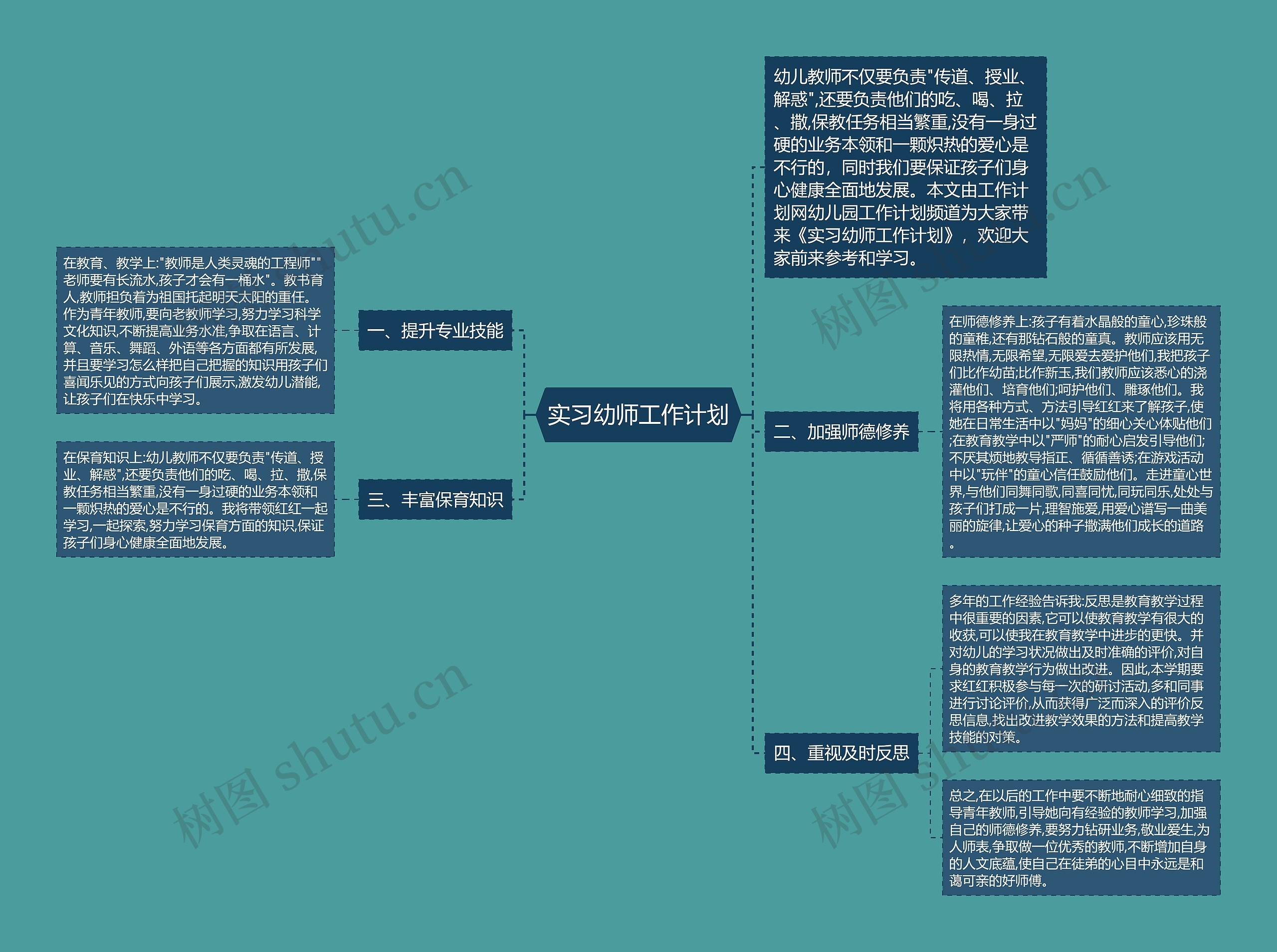 实习幼师工作计划