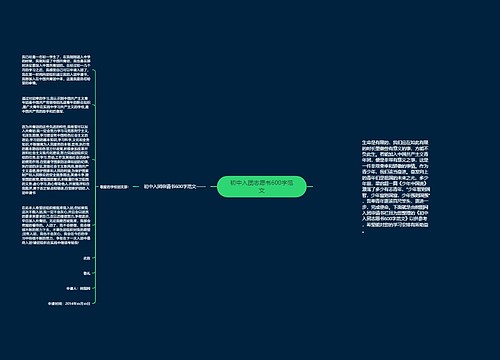 初中入团志愿书600字范文