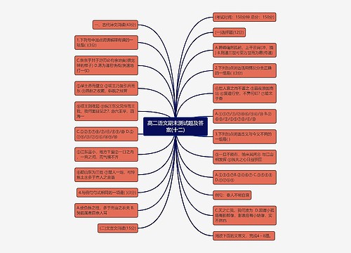 高二语文期末测试题及答案(十二)