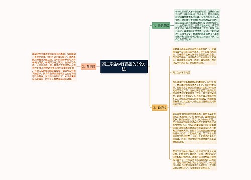 高二学生学好英语的3个方法