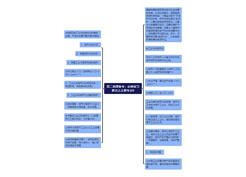 高二地理备考：必修复习要点之主要考点6