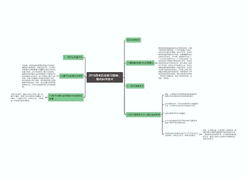 2016高考历史复习提纲：现代科学技术