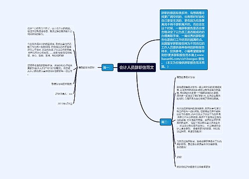 会计人员辞职信范文