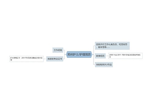 郑州护士/护理简历