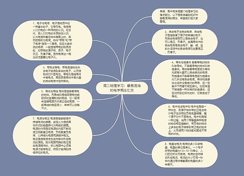 高二物理学习：最易混淆的电学概念汇总