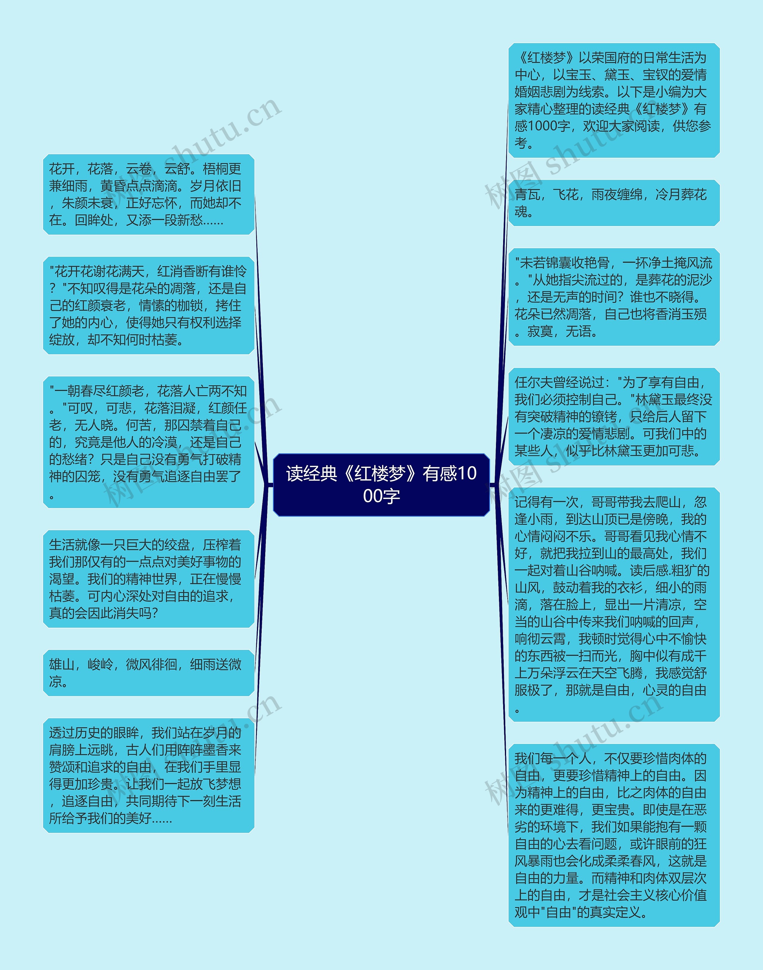 读经典《红楼梦》有感1000字思维导图