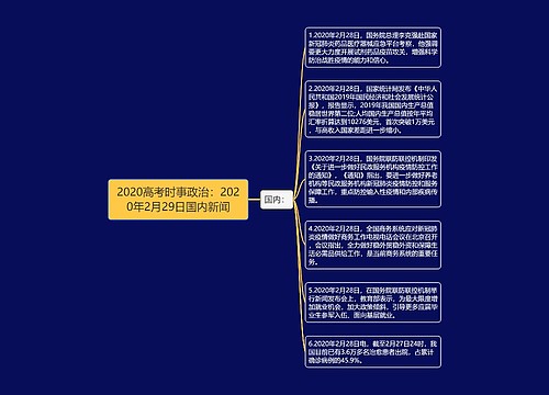 2020高考时事政治：2020年2月29日国内新闻