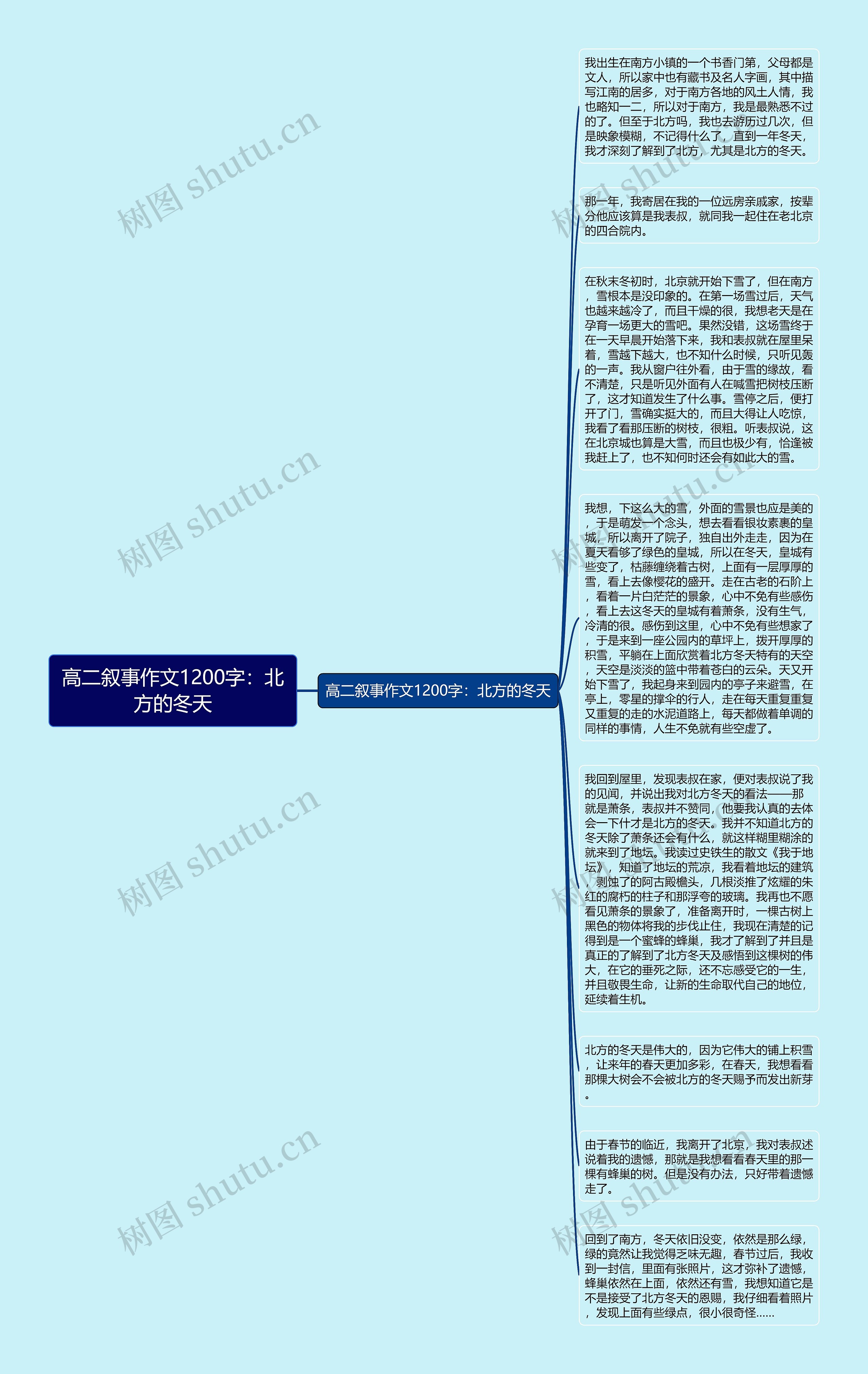 高二叙事作文1200字：北方的冬天