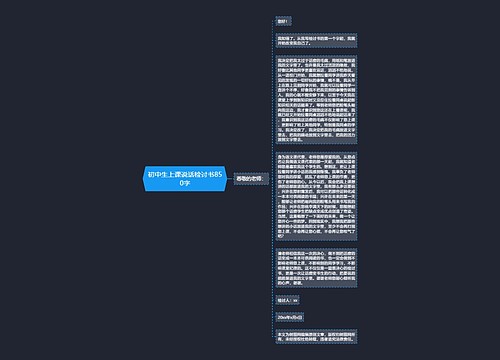 初中生上课说话检讨书850字