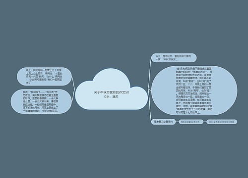 关于中秋节赏月的作文500字：满月