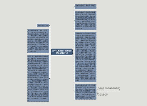 历年高考真题：语文阅读理解及答案(17)