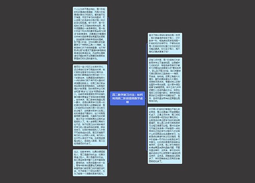 高二数学复习方法:如何利用高二阶段提高数学成绩 高二数学复习方法:如何利用高二阶段提高数学成绩