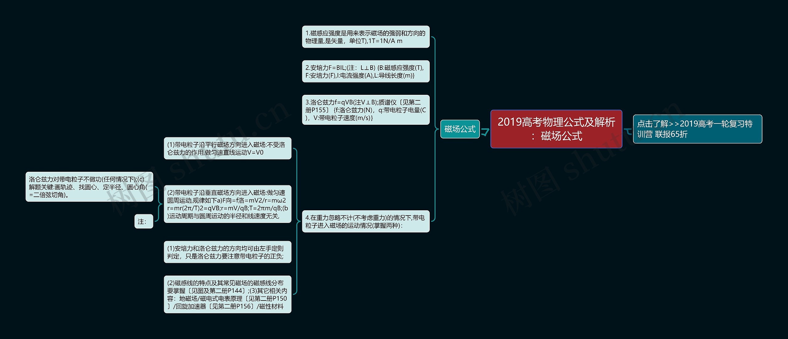 2019高考物理公式及解析：磁场公式