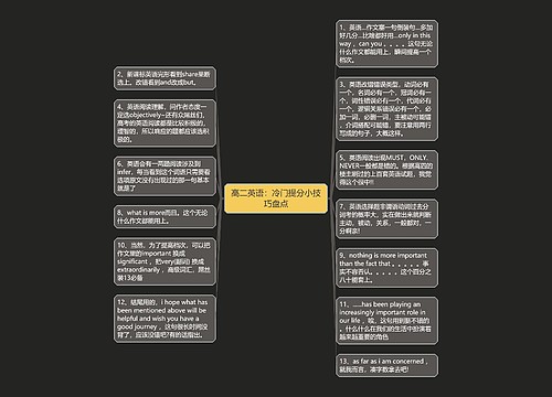 高二英语：冷门提分小技巧盘点