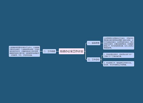 街道办公室工作计划