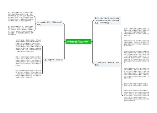 如何逐步提高数学成绩？