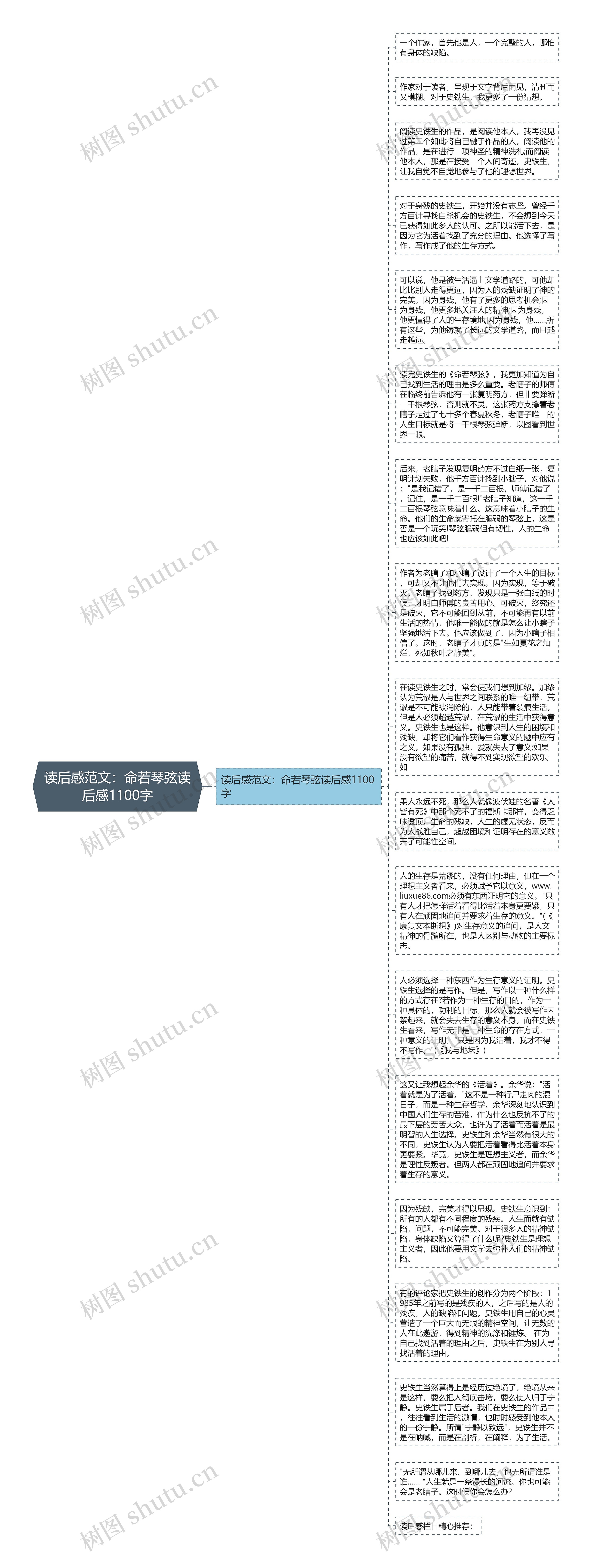 读后感范文：命若琴弦读后感1100字