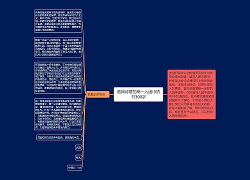 最具诗意的高一入团申请书300字