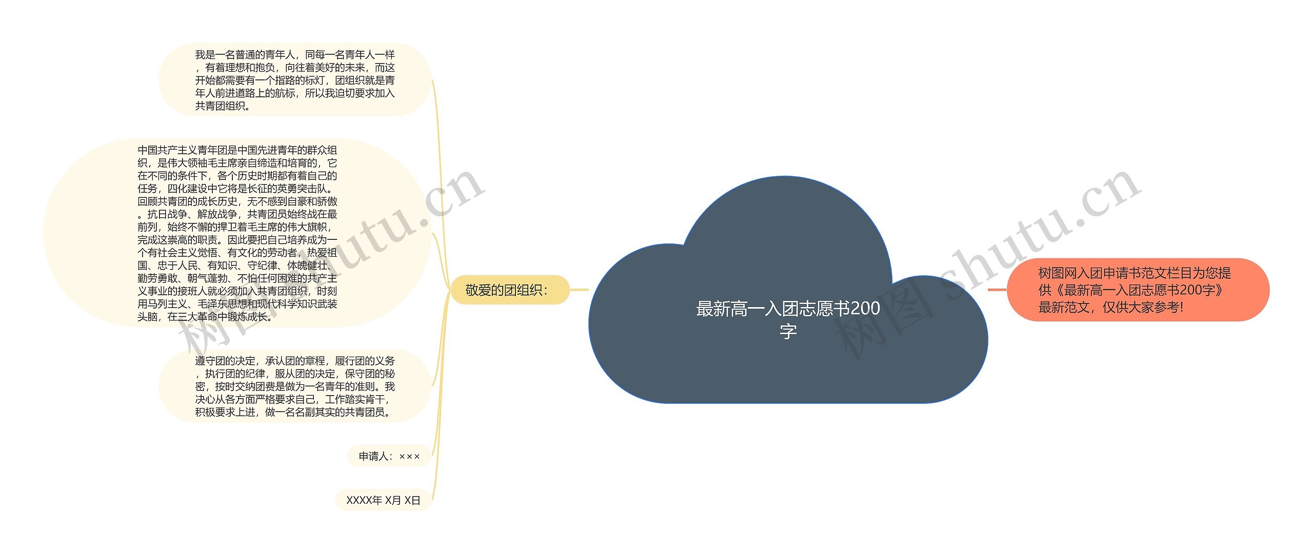 最新高一入团志愿书200字