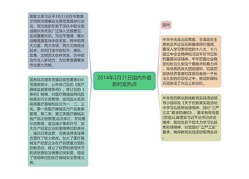 2014年3月31日国内外最新时政热点