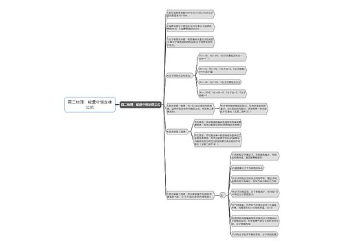 高二物理：能量守恒定律公式