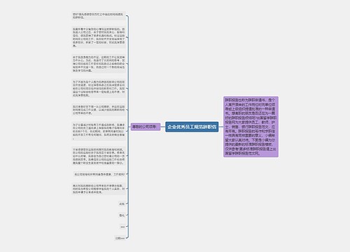 企业优秀员工规范辞职信