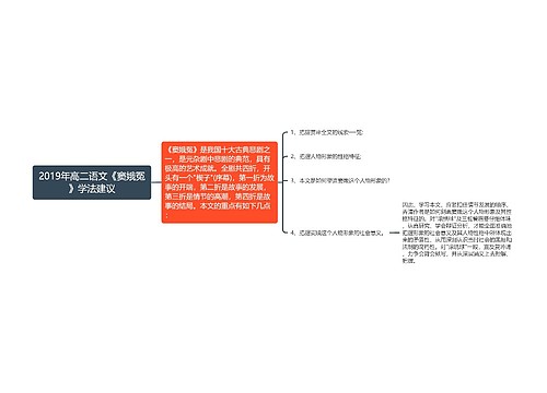 2019年高二语文《窦娥冤》学法建议