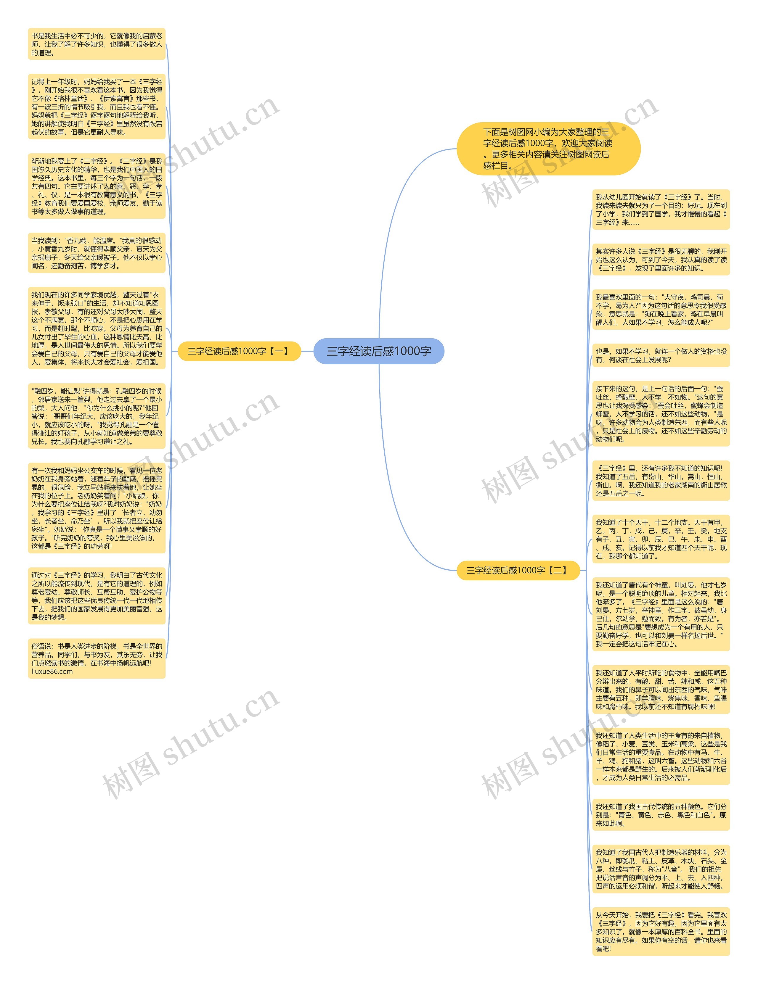 三字经读后感1000字思维导图
