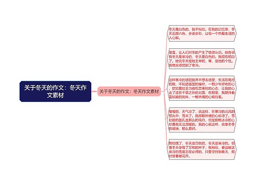 关于冬天的作文：冬天作文素材