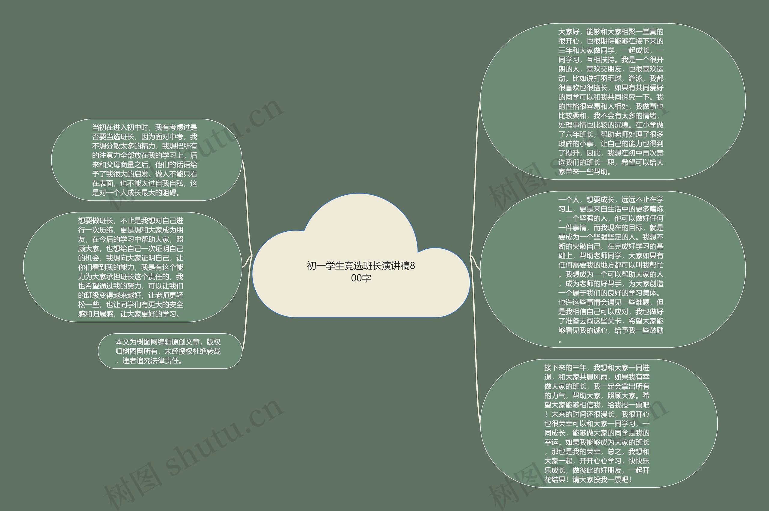 初一学生竞选班长演讲稿800字