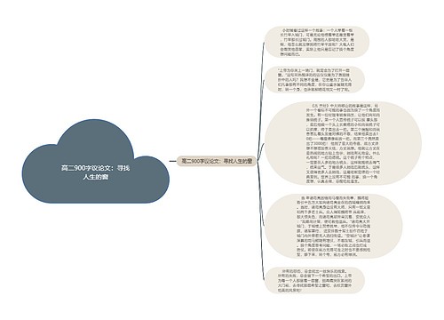 高二900字议论文：寻找人生的窗