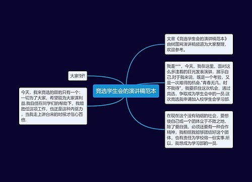 竞选学生会的演讲稿范本