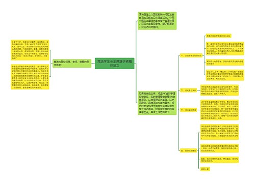 竞选学生会主席演讲稿精彩范文