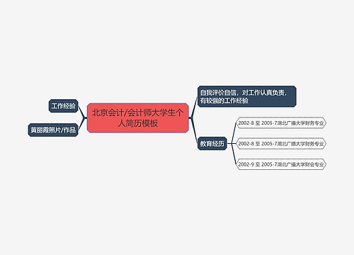 北京会计/会计师大学生个人简历模板