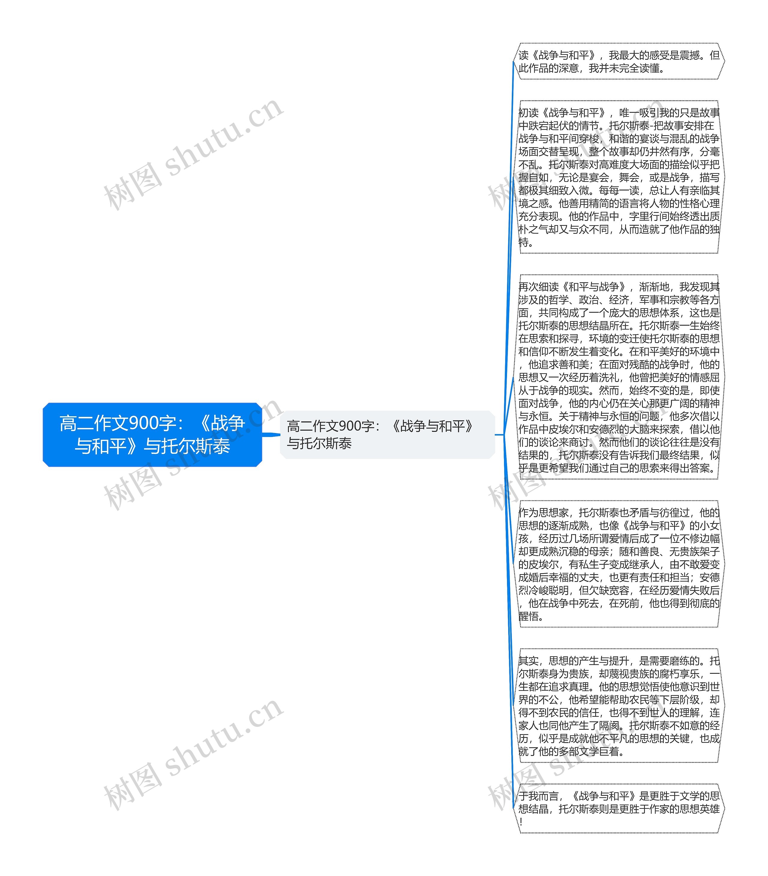 高二作文900字：《战争与和平》与托尔斯泰