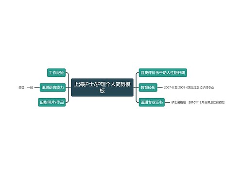 上海护士/护理个人简历模板