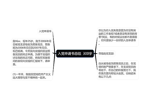 入党申请书总结  300字