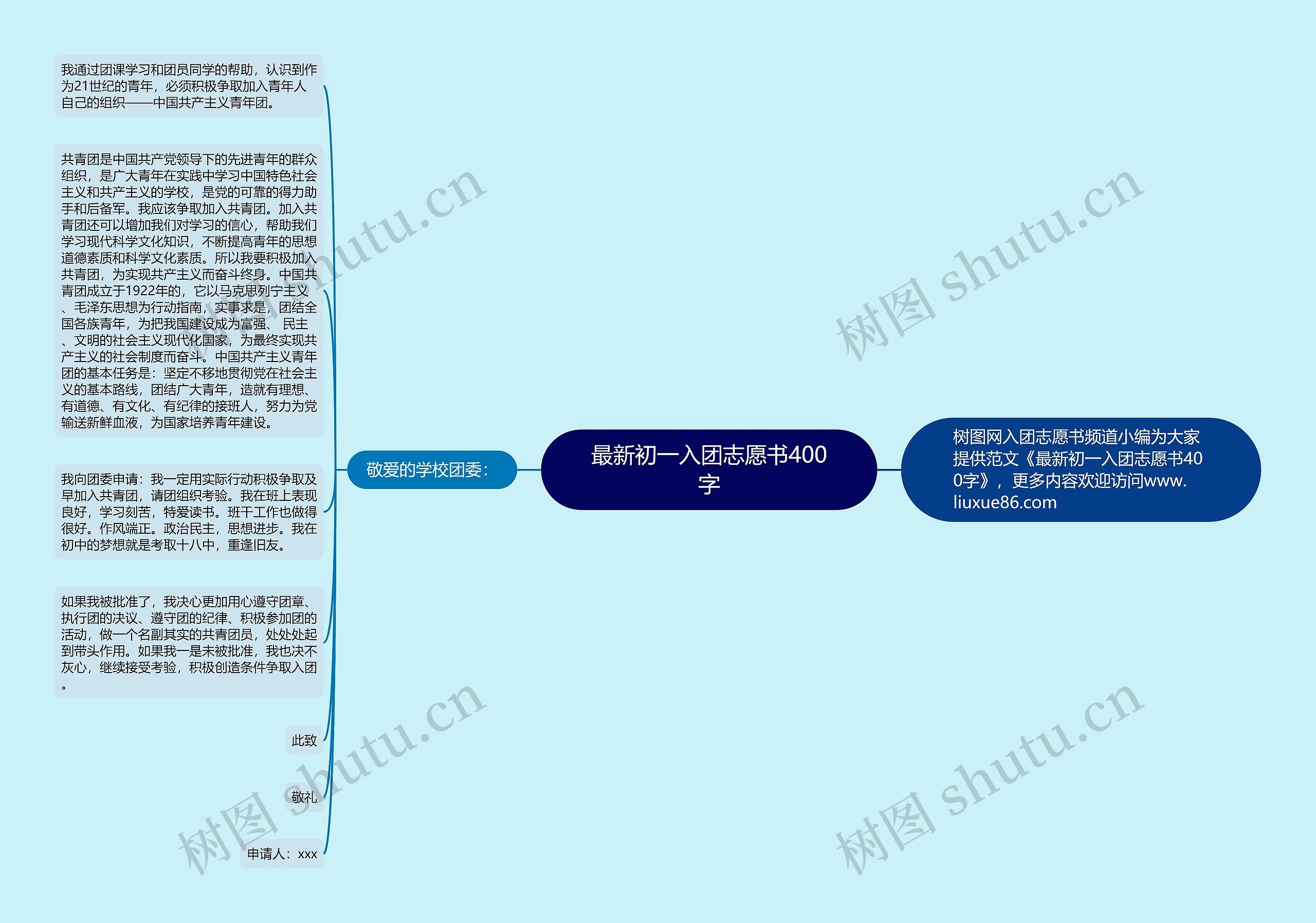 最新初一入团志愿书400字